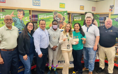 Pittsburg Rotary Club check presentation to Highland Elementary School on 9/22/26